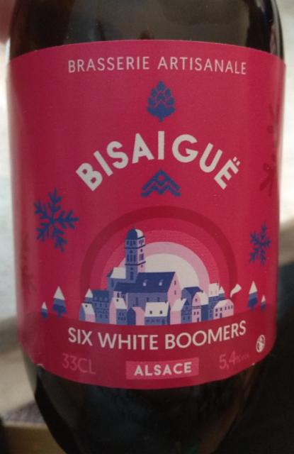 Six White Boomers 5.4%, Brasserie Bisaiguë Kaysersberg, France