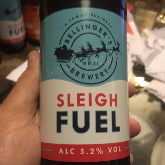 Sleigh Fuel 5.2%, Bellinger's Brewery, England