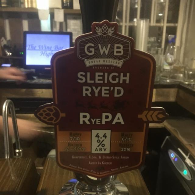 Sleigh Rye'd 4.4%, Hop Union Brewery, England
