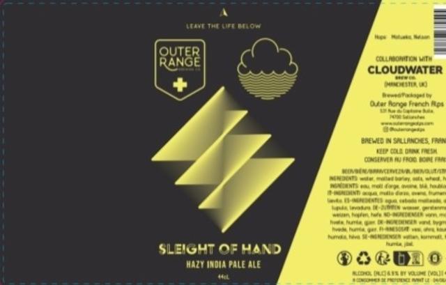 Sleight Of Hand 6.9%, Outer Range Brewing Co. (France), France