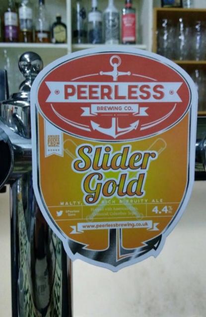 Slider Gold 4.4%, Peerless Brewing Company, England