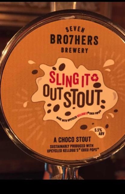 Sling It Out Stout 5.5%, Seven Bro7hers Brewing Co., England