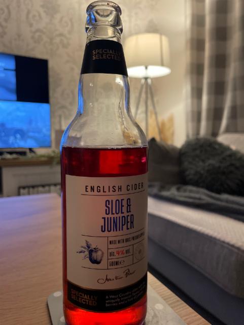 Sloe and juniper cider 4.0%, ALDI Stores UK, England