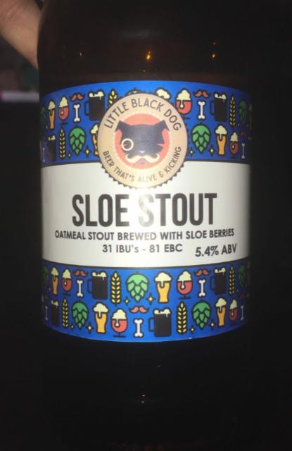 Sloe Stout 5.4%, Little Black Dog Beer Company Limited, England