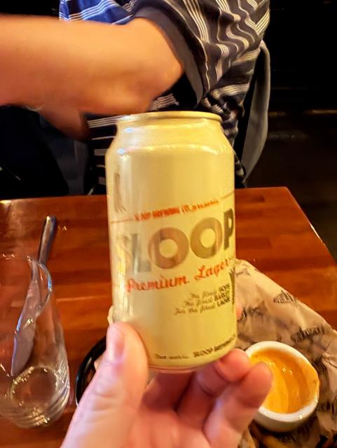 Sloop Premium Lager 4.6%, Sloop Brewing Company, United States