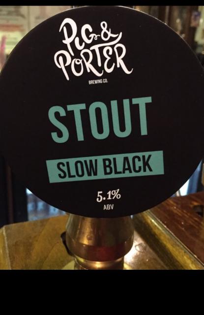 Slow Black 5.1%, Pig & Porter Brewing Co., England