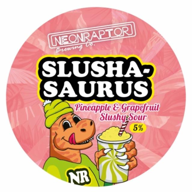 Slushasaurus Pineapple + Grapefruit 5.0%, Neon Raptor Brewing Co., England