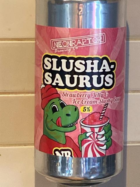 Slushasaurus Strawberry Jelly And Ice Cream 5.0%, Neon Raptor Brewing Co., England