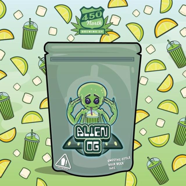 Slushy XL: Alien OG 5.3%, 450 North Brewing Company, United States