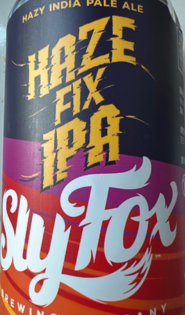 Sly Fox Haze Fix IPA 5.5%, Sly Fox Brewing Company, United States