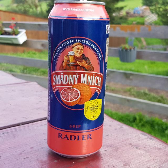Smädný Mních Radler Grep 1.8%, Pivovary Topvar (SABMiller), Slovakia