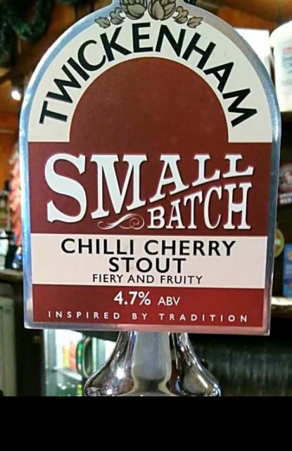 Small Batch Chilli Cherry Stout 4.7%, Twickenham Fine Ales, England