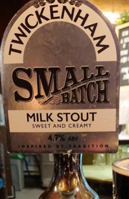 Small Batch Milk Stout 4.7%, Twickenham Fine Ales, England