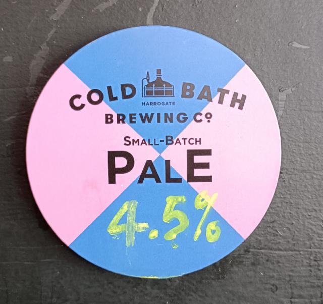 Small Batch Pale 4.5%, Cold Bath Brewing Co., England