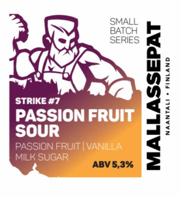 Small Batch Series: Strike #7 - Passion Fruit Sour 5.3%, Mallassepät, Finland