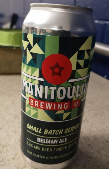Small batch series Belgian Ale 5.2%, Manitoulin Brewing Company, Canada