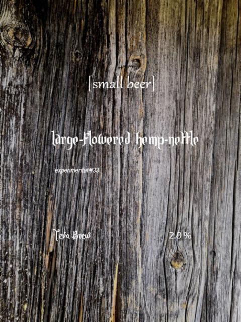 Small Beer: Large-flowered Hemp-nettle 2.8%, Teva Brew, Finland