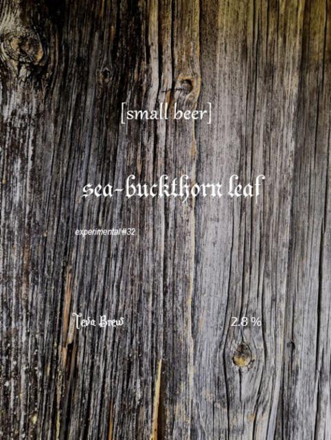 Small Beer: Sea-buckthorn Leaf 2.8%, Teva Brew, Finland