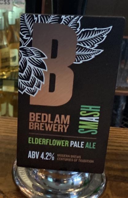 Smash - Elderflower Pale Ale 4.2%, Bedlam Brewery, England