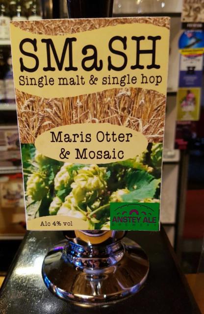 SMaSH - Maris Otter & Mosaic 4.0%, Anstey Ale Brewery, England