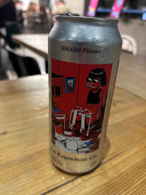 Smash pilsner 5.0%, La Knowlton Co., Canada