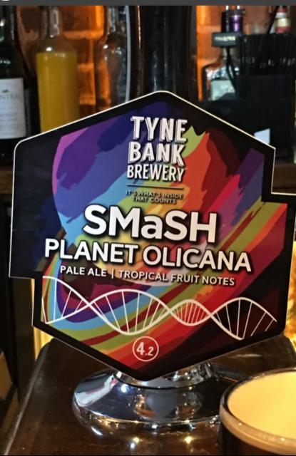 SMaSH Planet Olicana 4.2%, Tyne Bank Brewery, England