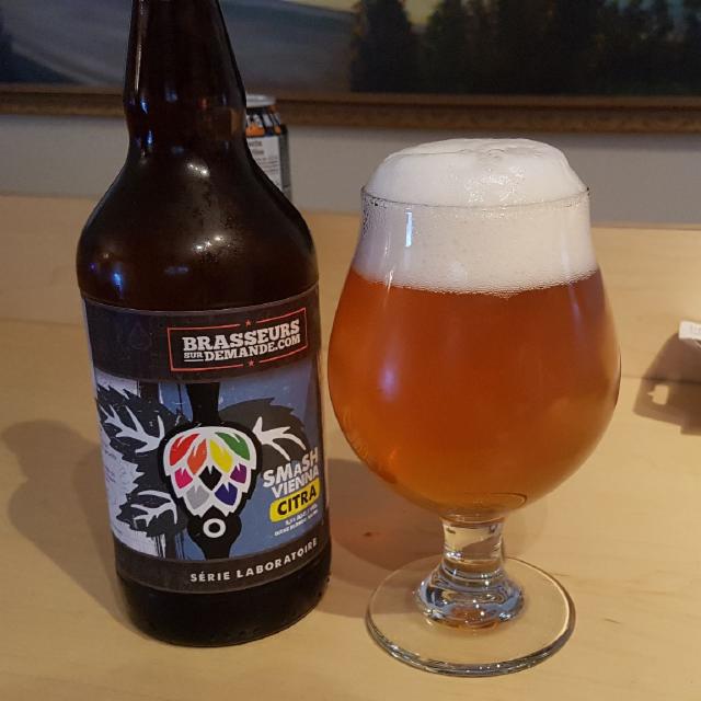 Smash Vienna Citra 5.5%, Brasseurs Sur Demande (BsD), Canada
