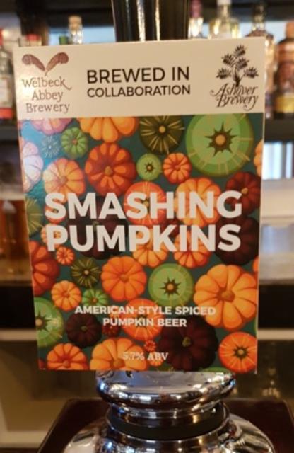 Smashing Pumpkins 5.7%, Welbeck Abbey Brewery, England