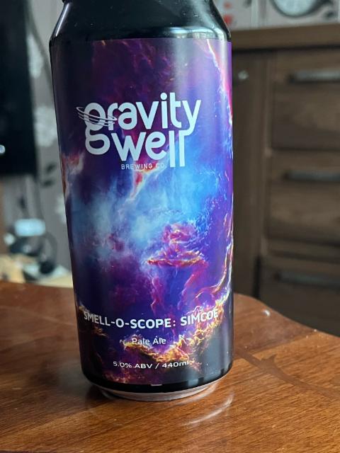 Smell-O-Scope: Simcoe 5.0%, Gravity Well Brewing Co., England