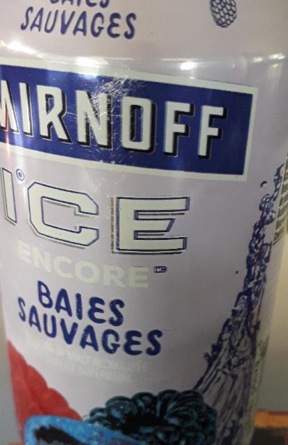 Smirnof ice Baies sauvages 4.8%, Diageo Canada, Canada