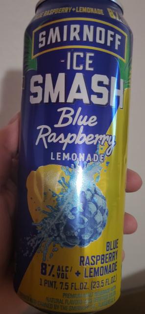 Smirnoff Ice Smash Blue Raspberry, The Smirnoff Co. Plainfield, IL