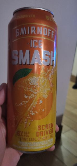 Smirnoff Ice Smash Screwdriver, The Smirnoff Co. Plainfield, IL