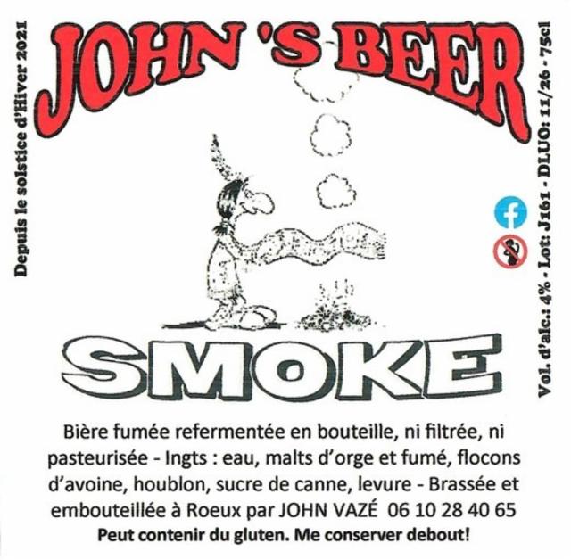 Smoke, John's Beer