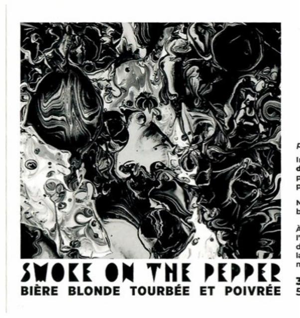 Smoke On The Pepper 5.5%, Microbrasserie Iziebeer, France