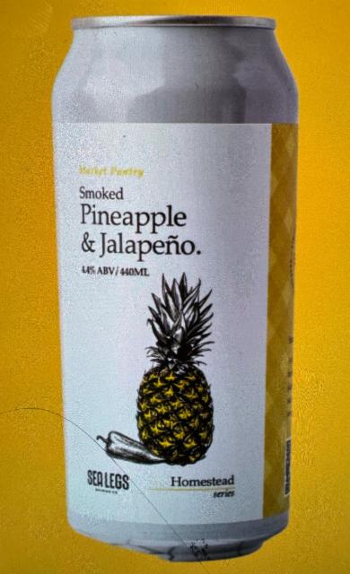 Smoked Pineapple & Jalapeño Sour, Sea Legs Brewing Co.