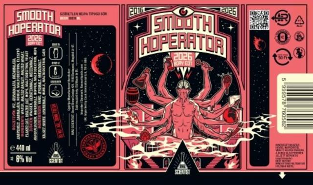 Smooth Hoperator 2026 BDAY EDT 6.0%, Mad Scientist, Hungary
