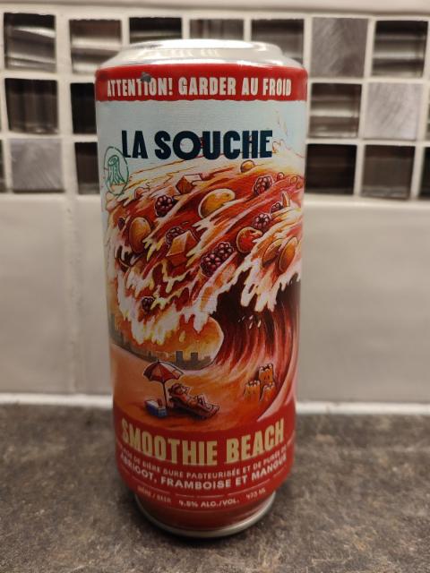 smoothie beach abricot, framboise et mangue, La Souche Microbrasserie