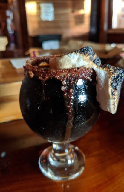 S'mores Stout at Brewery 8.8%, Guadalupe Brewing Company, United States