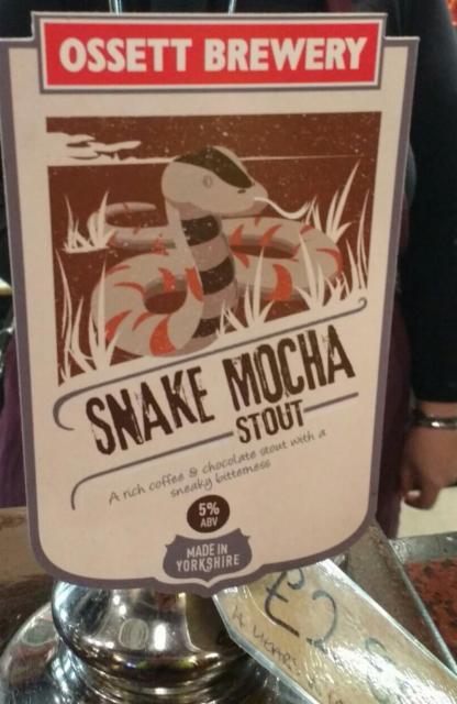 Snake Mocha Stout 5.0%, Ossett Brewery, England