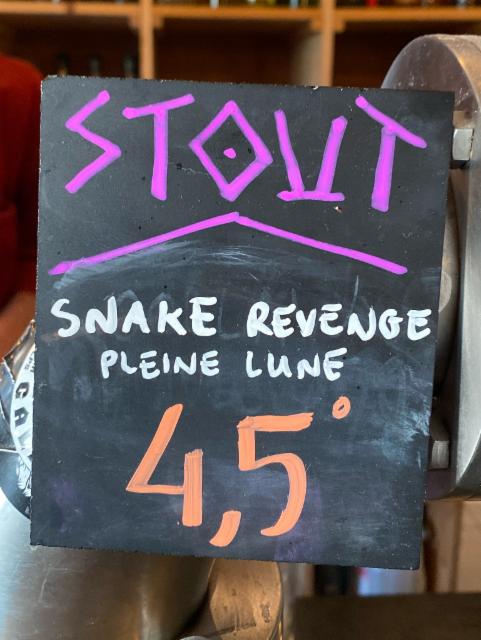 Snake revenge 4.5%, Brasserie Pleine Lune, France
