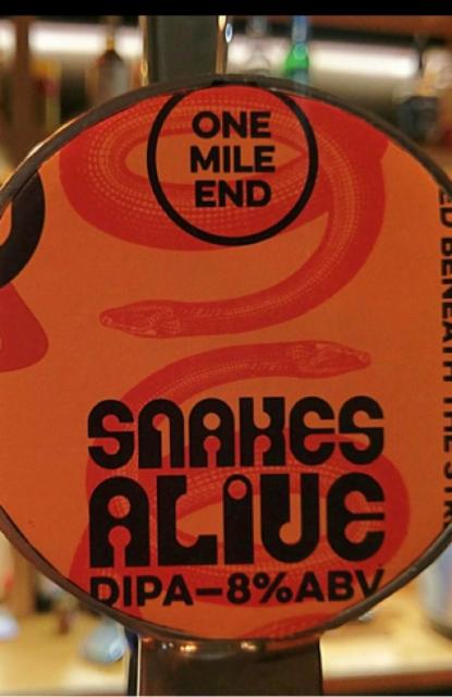Snakes Alive 8.0%, One Mile End, England