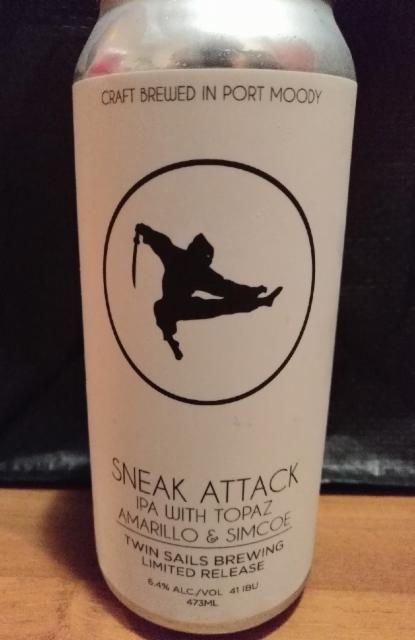 Sneak Attack 6.4%, Twin Sails Brewing, Canada