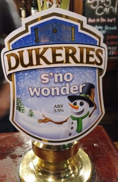 S'no Wonder 5.5%, Dukeries Brewery, England
