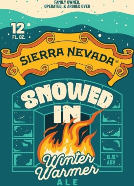Snowed In Winter Warmer Ale 6.5%, Sierra Nevada Brewing Company, United States