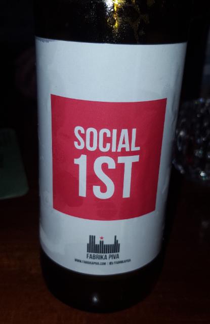 social1st 5.5%, Pivovarna Vizir, Slovenia