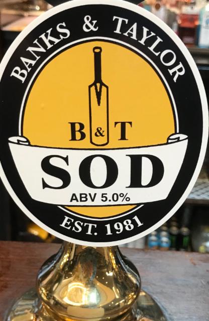 Shefford Old Dark (SOD) 5.0%, B&T Brewery Ltd. Shefford Ales, England