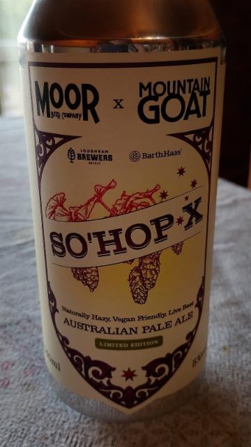 So'HOP X 5.0%, Moor Beer Company, England