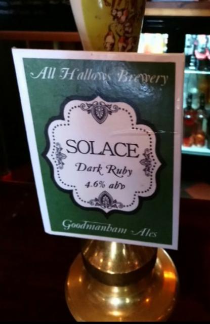 Solace 4.6%, All Hallows Brewery, England