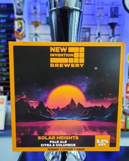 Solar Heights 3.8%, New Invention Brewery, England