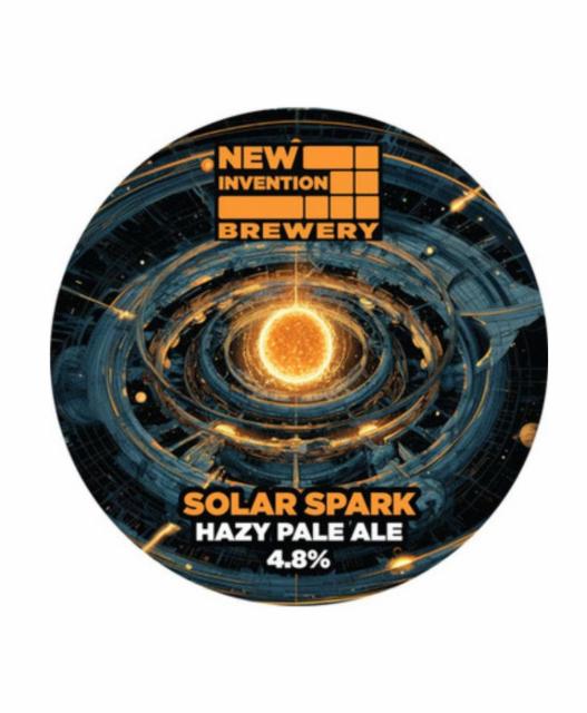 solar spark 4.8%, New Invention Brewery, England